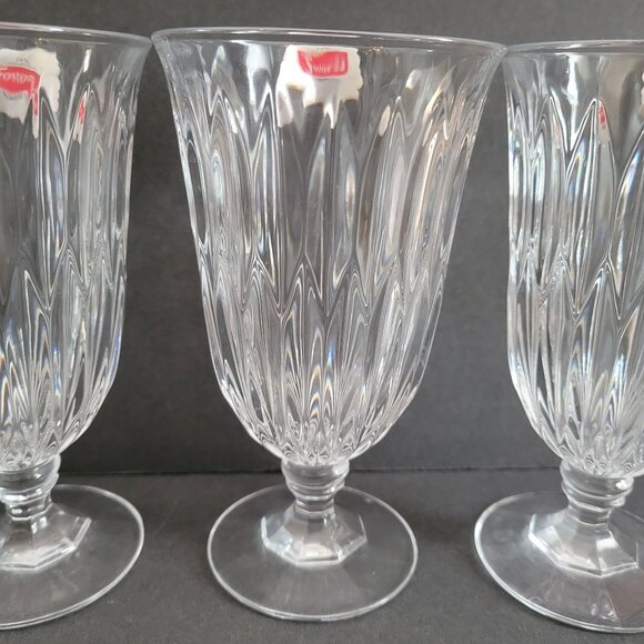 Fostoria Kimberly 24% Lead Crystal Water Goblets Set Of 4 - Picture 9 of 14